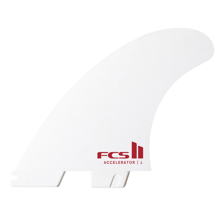 FCS II Accelerator White Edition Tri Fin Set - FCS UK