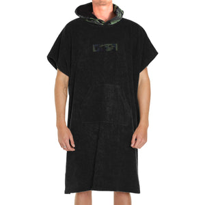 FCS Towel Poncho Black/Army Camo
