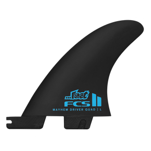 FCS II Mayhem Driver Quad Rear Fin Set