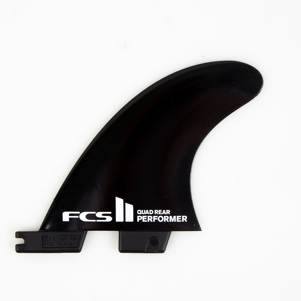 FCS II QUAD REARS Reactor PC Medium Charcoal/Black Fins